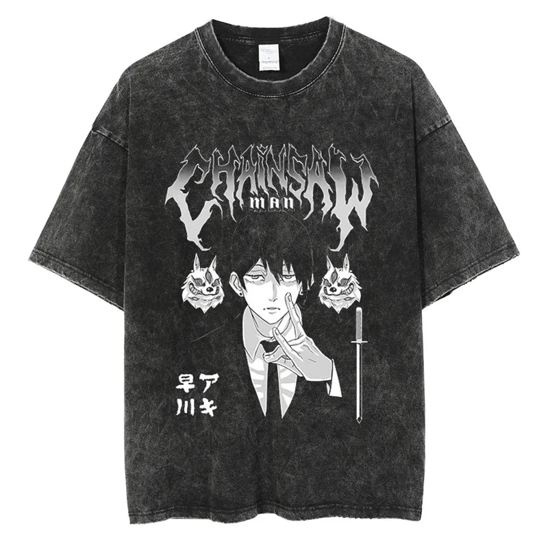 Graphic Vintage Acid Wash Cotton Tees for Men Women Summer Casual Oversized T-Shirt Gym Workout Fitness Short Sleeve Tops Tees