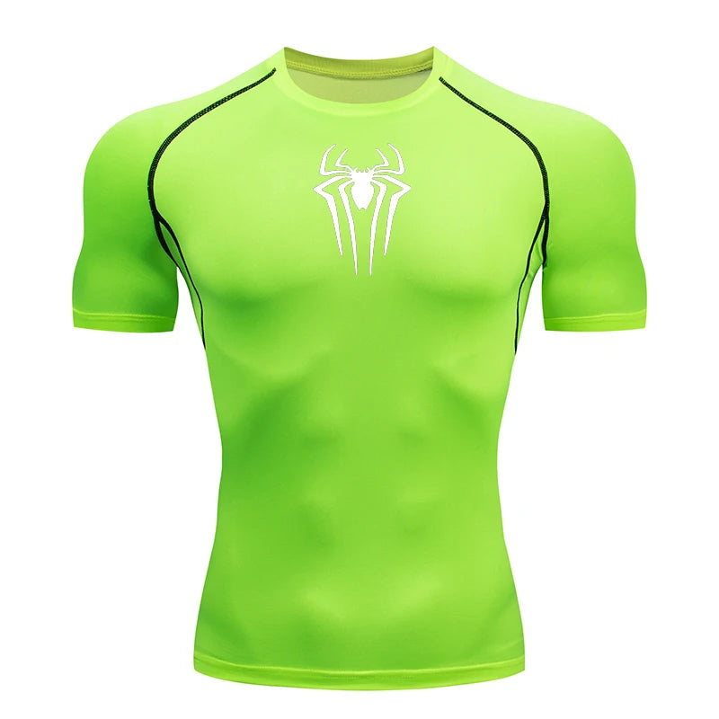 2025 Compression T Shirt Men Short Sleeve Sport Tees Fitness Running Sportsear Men Gym Elastic Quick Dry Jogging T-shirt Tops