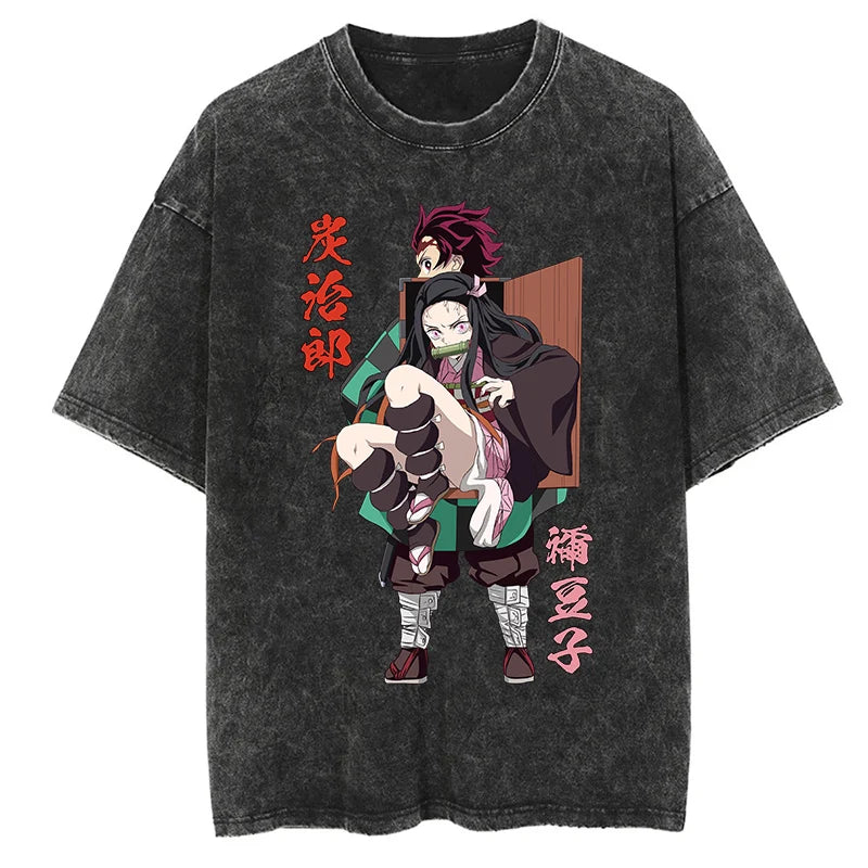 Graphic Casual Oversized Cotton Tees for Men Women Workout Fitness T-Shirt Summer Short Sleeve Tops Vintage Harajuku Streetwear