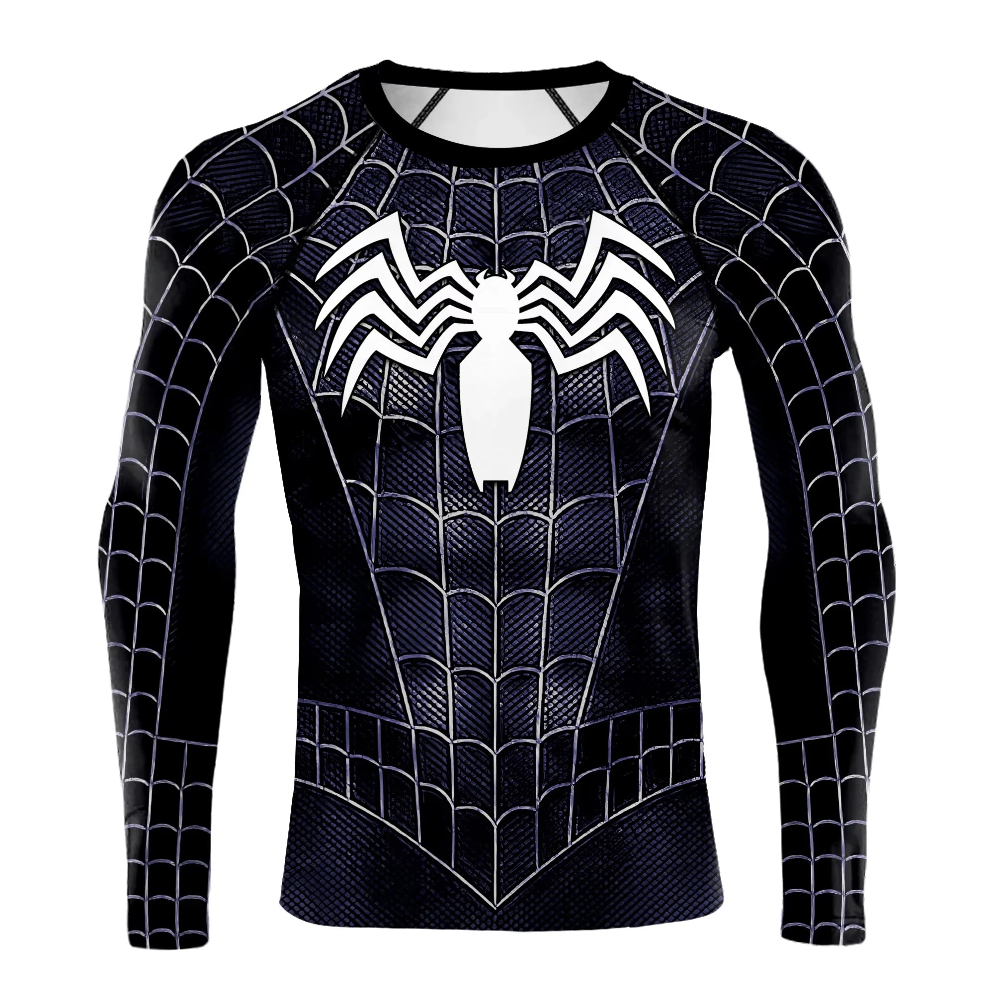 Compression Shirts For Men Long Sleeve Spider Cosplay T-Shirt Top Elastic Fitness Sportwear Halloween Clothes Streetwear Clothes