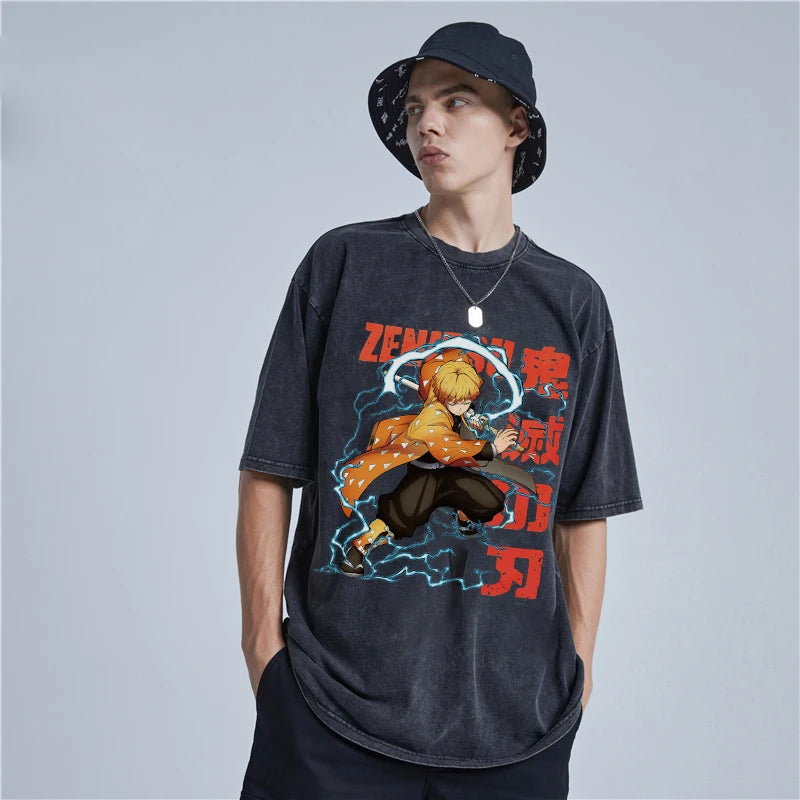 Graphic Casual Oversized Cotton Tees for Men Women Workout Fitness T-Shirt Summer Short Sleeve Tops Vintage Harajuku Streetwear