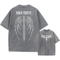 Oversized Printed Tshirts Men Gym Vintage Heavyweight T Shirts Cotton Workout Acid Wash Baggy Tees Street Fashion Tops Unisex