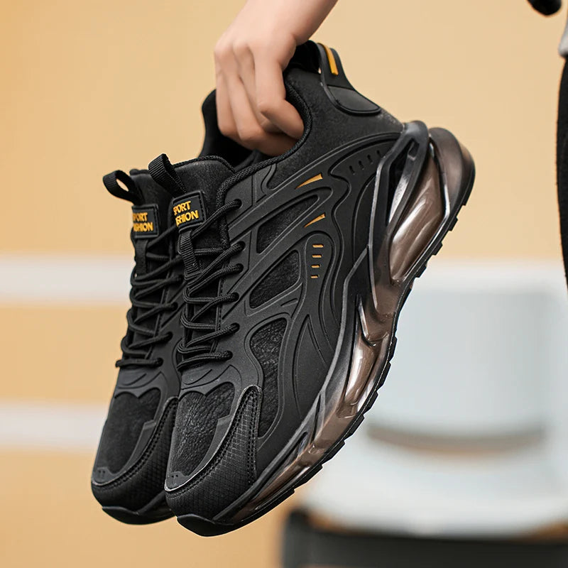 Men Shoes 2025 Casual Walk Air Cushion Marathon Breathable Lightweight Women's Comfortable Athletic Nonskid Sneakers
