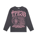 Oversized Men T-Shirt Streetwear Sober Graphic Print Autumn Hip Hop Korean Long Sleeve Y2k Tops Tees Cotton Unisex Clothing Goth
