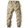 Cargo Pants Men Jogging Casual Pants Cotton Elastic Waist Military Mens Streetwear Mens Work Tactical  Trousers Plus Size